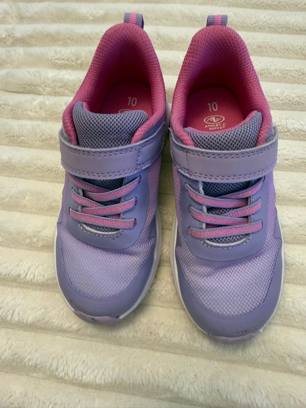 Kids Purple & Pink Athletic Sneakers - Size 10